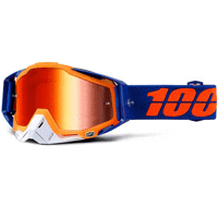 100 % Racecraft brille Derestricted blue - mirror orange lens
